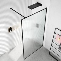 Душевая перегородка Ceruttispa Strip T120 90 см, профиль черный