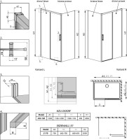 Душевой уголок Radaway Idea KDJ 120x70 R
