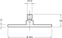 Верхний душ Jacob Delafon Eo E14536-CP
