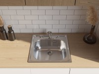 Мойка кухонная Omoikiri Saru 50-IN нержавеющая сталь