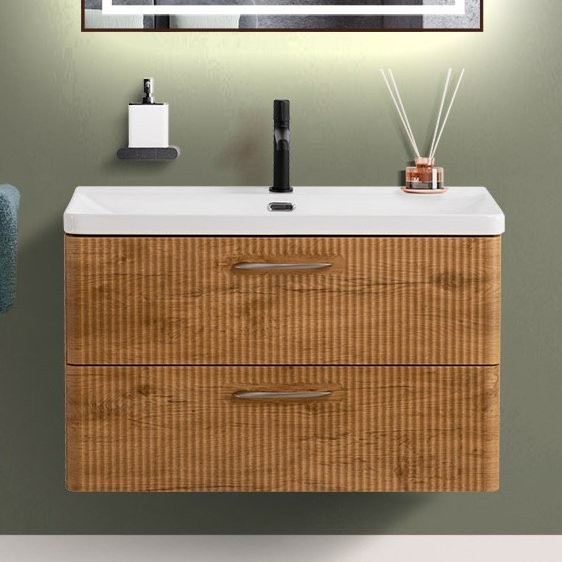 Тумба с раковиной BelBagno Due 80 rovere nature