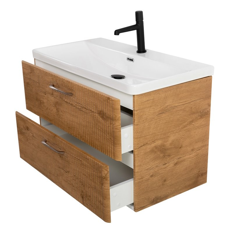 Тумба с раковиной BelBagno Due 80 rovere nature