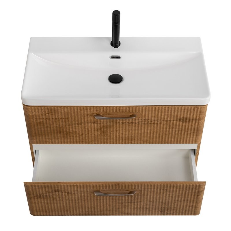 Тумба с раковиной BelBagno Due 80 rovere nature