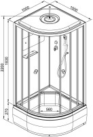 Душевая кабина DTO D 271SLED