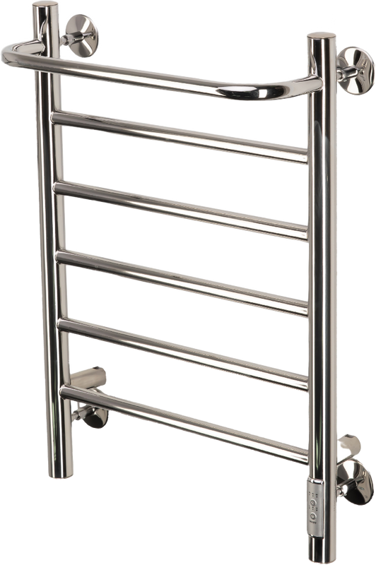 Полотенцесушитель электрический Comfysan Capri EC-6 60х40 60x45 см, подключение справа, слева, хром, лесенка, из стали
