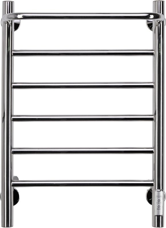 Полотенцесушитель электрический Comfysan Capri EC-6 60х40 60x45 см, подключение справа, слева, хром, лесенка, из стали