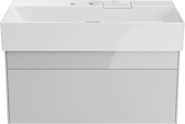Тумба с раковиной KERAMA MARAZZI Logica 90 подвесная, белоснежная, с отверстием под дозатор