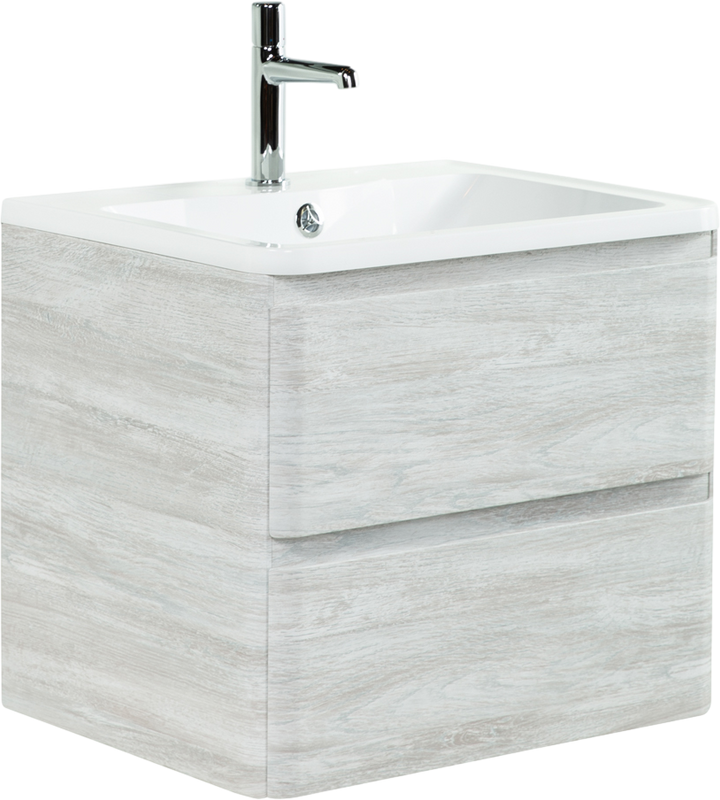 Тумба с раковиной BelBagno Albano 70 подвесная, rovere vintage bianco