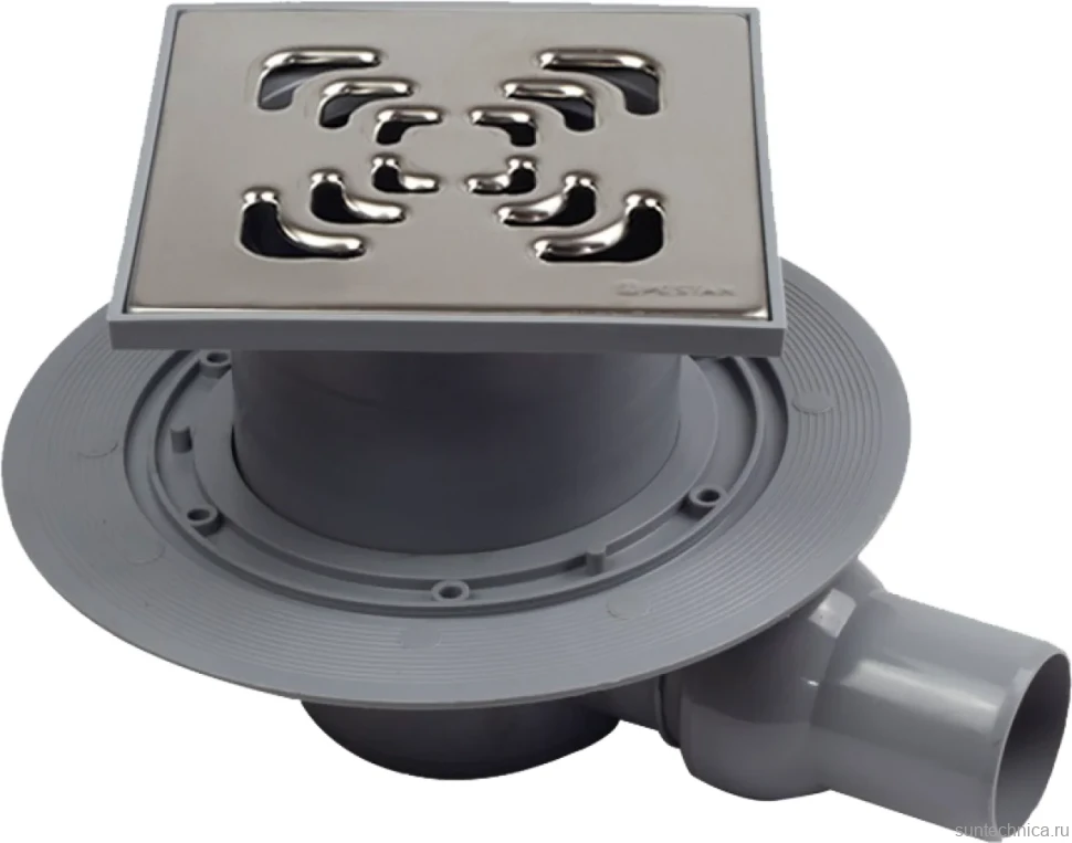 Душевой трап Pestan Square Mask Square 1 Mask 13000073, хром