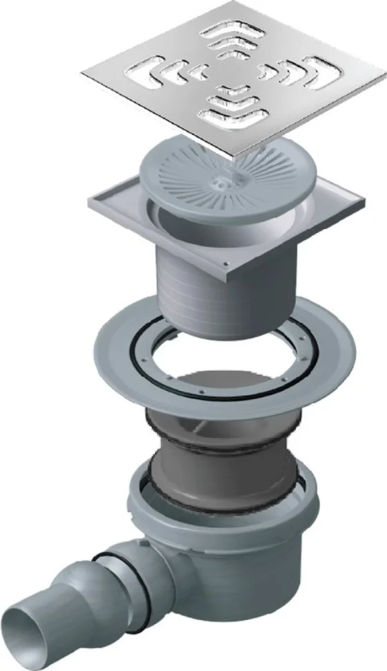 Душевой трап Pestan Square Mask Square 1 Mask 13000073, хром