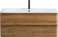 Тумба с раковиной BelBagno Albano 120 подвесная, rovere rustico, белая глянцевая раковина
