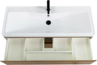 Тумба с раковиной BelBagno Albano 120 подвесная, rovere rustico, белая глянцевая раковина