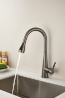 Смеситель для кухни BELZ B816 B74816-3 оружейная сталь