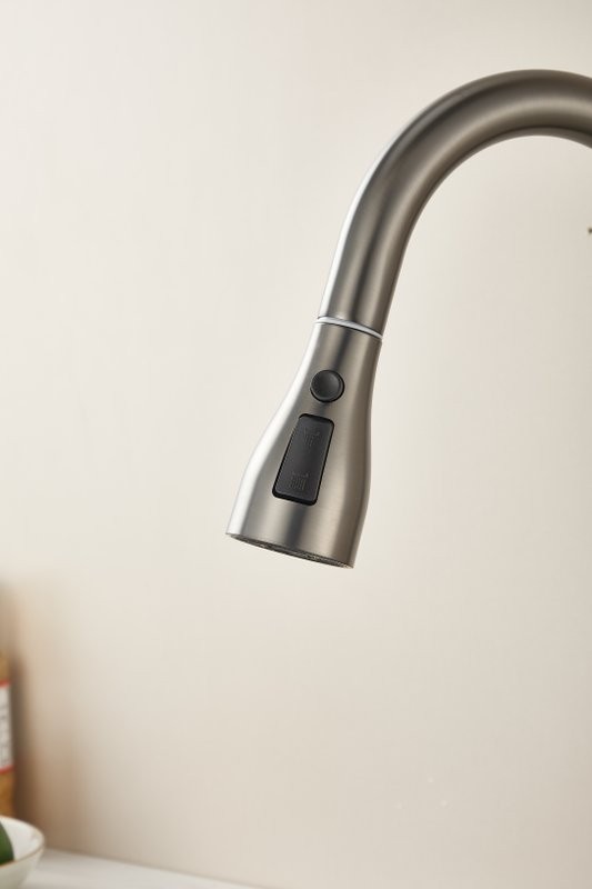 Смеситель для кухни BELZ B816 B74816-3 оружейная сталь