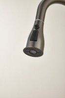 Смеситель для кухни BELZ B816 B74816-3 оружейная сталь