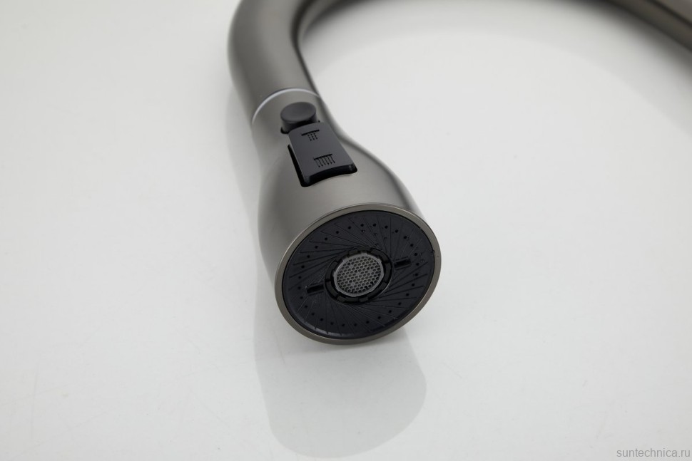 Смеситель для кухни BELZ B816 B74816-3 оружейная сталь