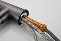 Смеситель для кухни BELZ B816 B74816-3 оружейная сталь