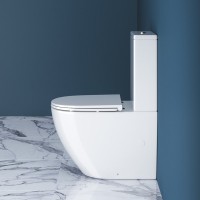 Унитаз-компакт напольный BelBagno Sfera-r BB2141CPR безободковый, крышка BB870SC с микролифтом, бачок BB2141T