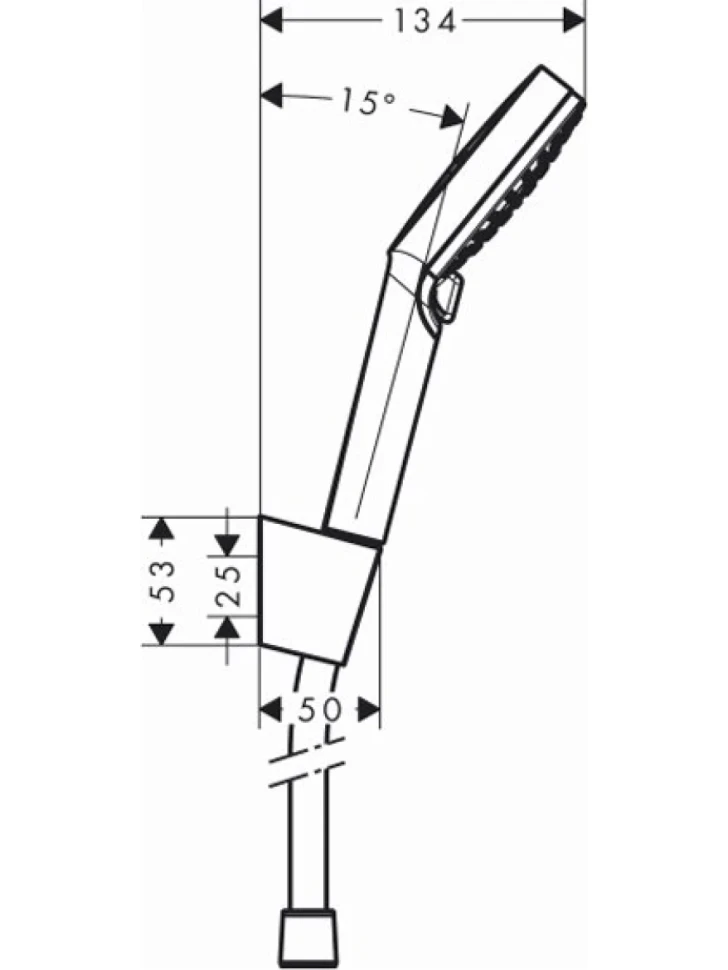Душевой гарнитур Hansgrohe Crometta Vario 26691400 1,25 м