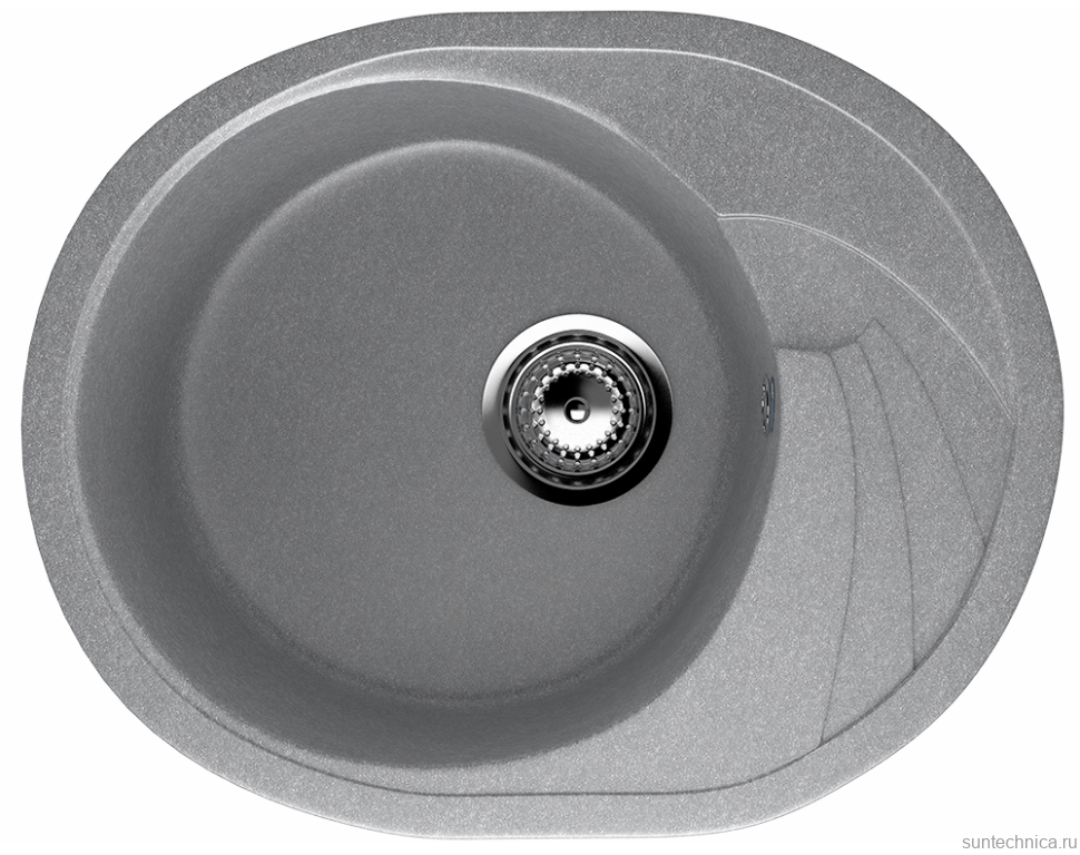 Мойка кухонная Ulgran U-403 342 графитовая + дозатор U-02 графит