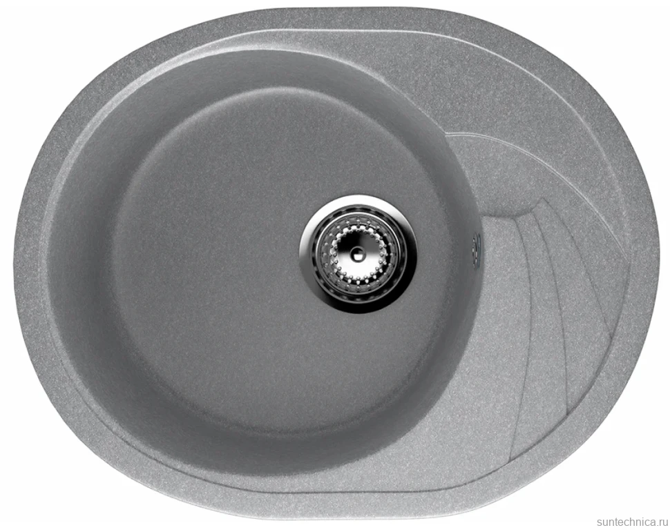 Мойка кухонная Ulgran U-403 342 графитовая + дозатор U-02 графит