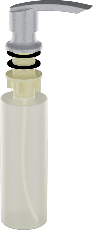 Мойка кухонная Ulgran U-403 342 графитовая + дозатор U-02 графит