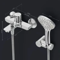 Смеситель для ванны с душем AM.PM X-Joy S F85B15000 Смеситель для ванны с душем AM.PM X-Joy S F85B15000