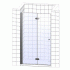 Душевая дверь в нишу Vegas Glass GPS Novo 70 02М 01 L профиль черный матовый, стекло прозрачное