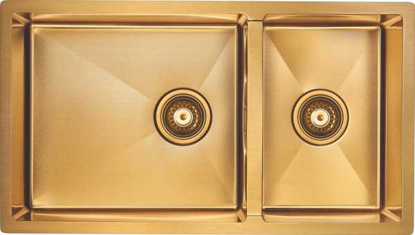 Мойка кухонная Paulmark Osser PM527844-BG брашированное золото