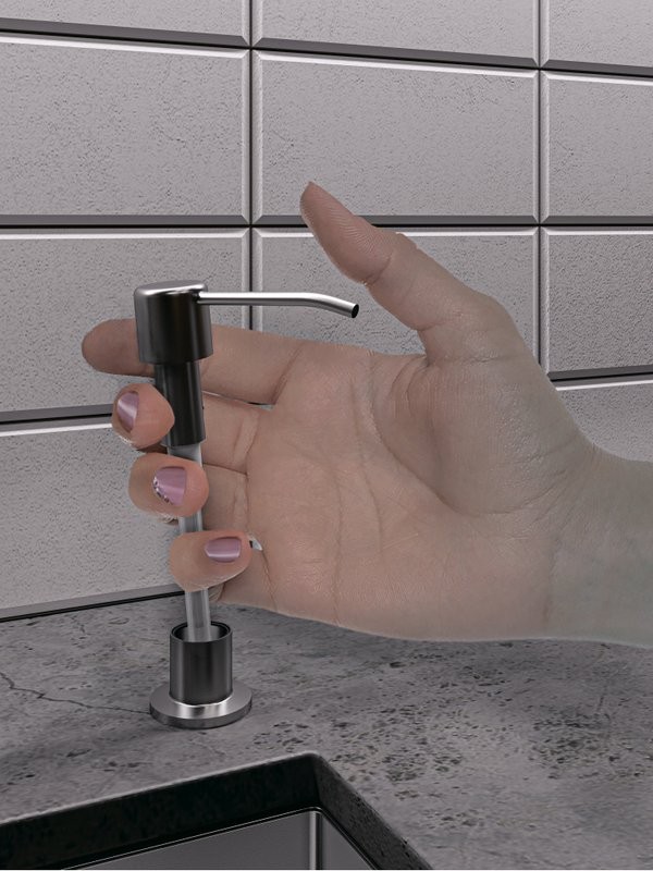 Дозатор для кухонной мойки Emar Steel ЕД-401 Satin