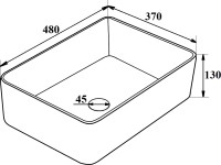 Мебель для ванной комнаты Runo Андорра 85 белая матовая, черная, раковина Tre 50
