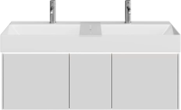 Тумба с раковиной KERAMA MARAZZI Grande 120 архитектурный серый