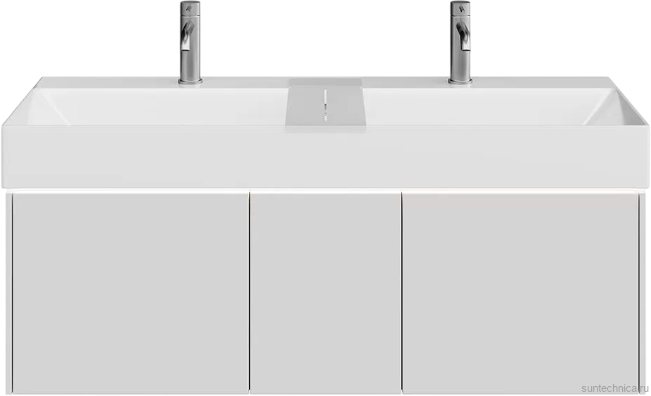 Тумба с раковиной KERAMA MARAZZI Grande 120 архитектурный серый
