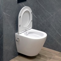 Унитаз подвесной EvaGold K505B безободковый, с микролифтом