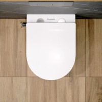 Унитаз подвесной EvaGold K505B безободковый, с микролифтом
