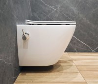 Унитаз подвесной EvaGold K505B безободковый, с микролифтом