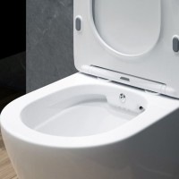 Унитаз подвесной EvaGold K505B безободковый, с микролифтом