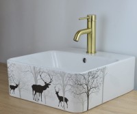 Смеситель для раковины Bronze de Luxe Scandi 1451BR бронза