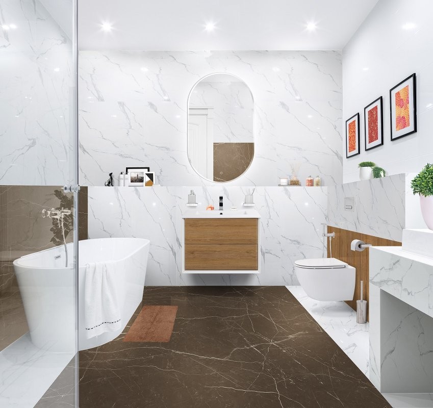 Тумба с раковиной Cezares Bellagio 70 rovere tabacco