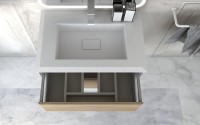 Тумба с раковиной Cezares Bellagio 70 rovere tabacco