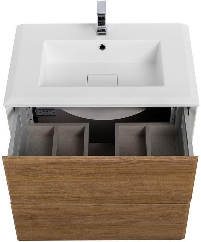 Тумба с раковиной Cezares Bellagio 70 rovere tabacco