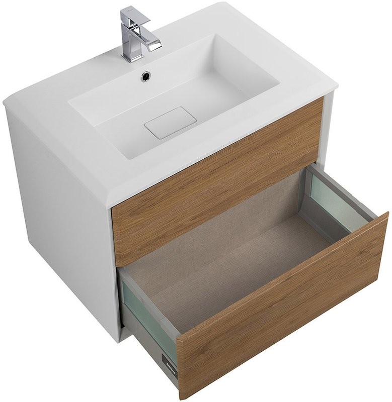 Тумба с раковиной Cezares Bellagio 70 rovere tabacco