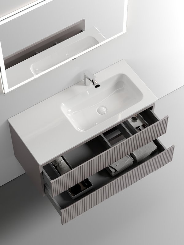 Мебель для ванной комнаты Sancos Snob T 100 см, R, doha soft