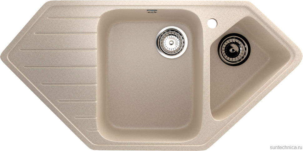 Мойка кухонная Ulgran U-409 -328 бежевая