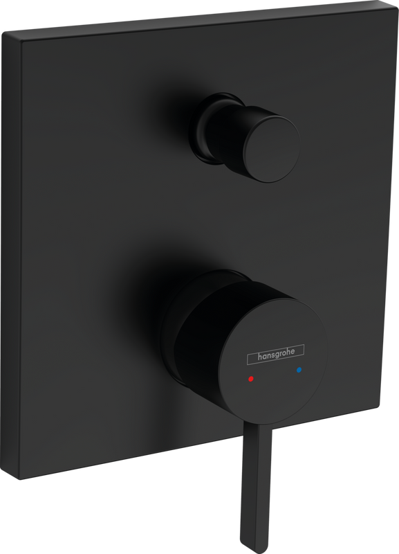 Встраиваемый смеситель для душа и ванны Hansgrohe Finoris 76415670 матовый черный