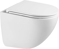 Унитаз подвесной Grossman Торнадо GR-4455SQC безободковый, с микролифтом