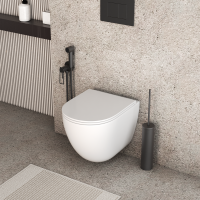 Унитаз подвесной Grossman Торнадо GR-4455SQC безободковый, с микролифтом