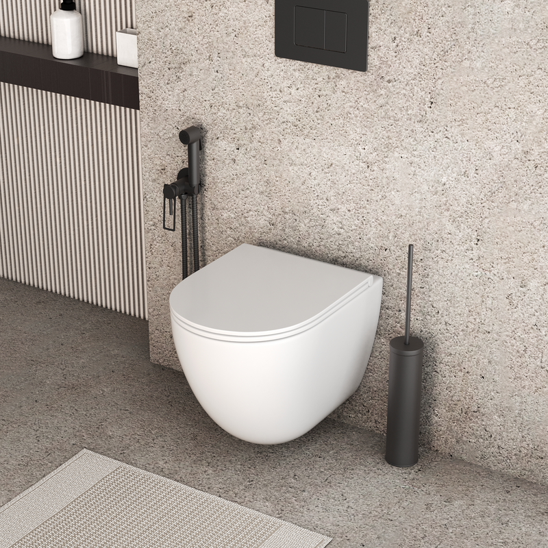 Унитаз подвесной Grossman Торнадо GR-4455SQC безободковый, с микролифтом