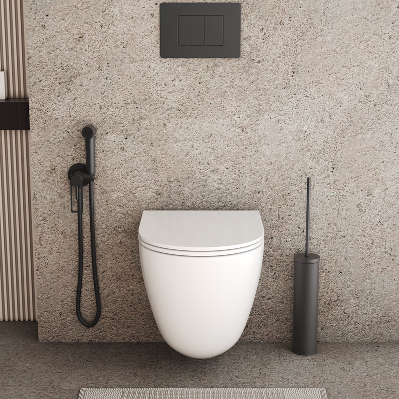 Унитаз подвесной Grossman Торнадо GR-4455SQC безободковый, с микролифтом