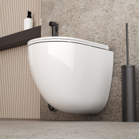 Унитаз подвесной Grossman Торнадо GR-4455SQC безободковый, с микролифтом